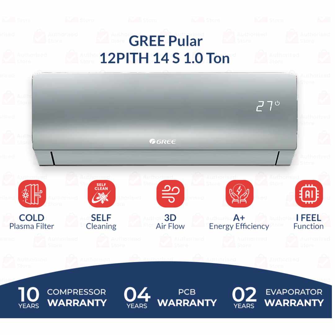 Gree 12-PITH14 1 Ton Turbo Inverter AC