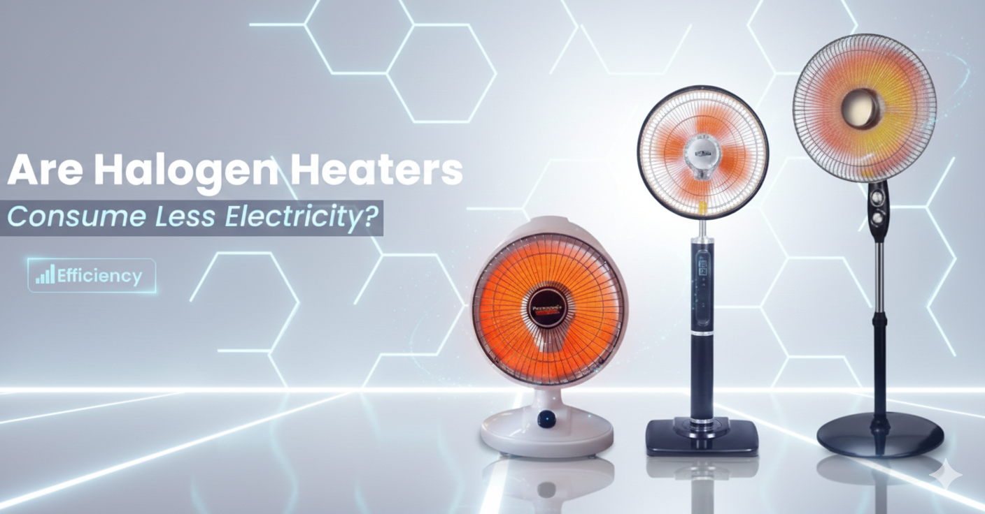 Do halogen heaters consume less electricity