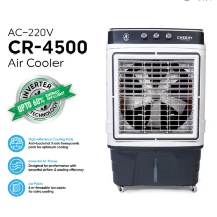 Cherry CR-4500 Room Air Cooler White and Blue Large Capacity