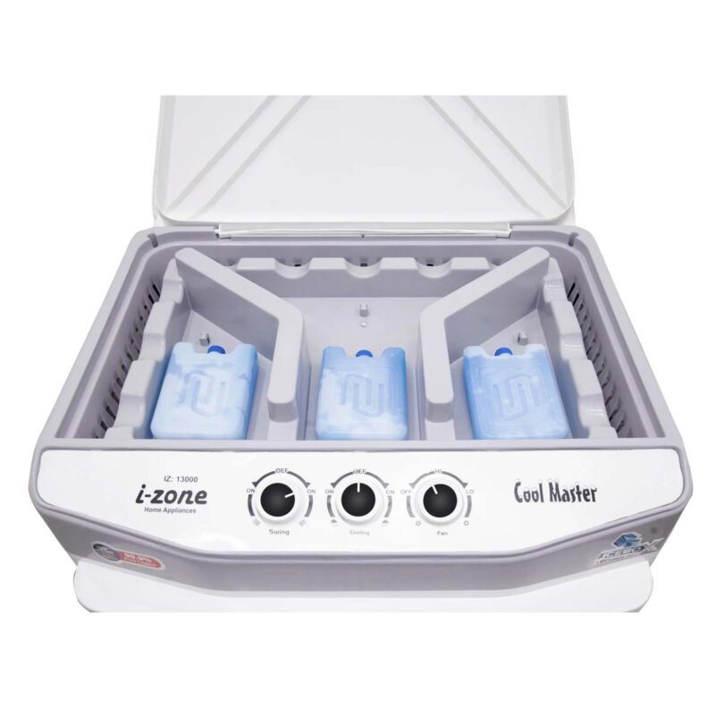 iZone GB-13000 Plus Supreme Air Cooler White & Grey with Dual Icebox